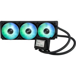 MAX GAMING LC 360 LCD ARGB LED 3 x 120 mm Black