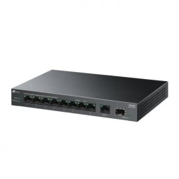 Switch TP-LINK LS1210GP, 8 porturi, PoE+, Black