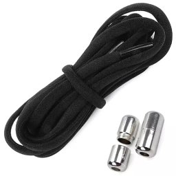 Sireturi elastice fara legare, 100 cm, Gonga® Negru