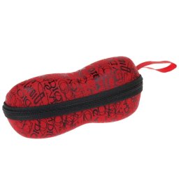 Toc Solid pentru ochelari, 16 x 7,5 x 7 cm, cu maner, Gonga® Rosu