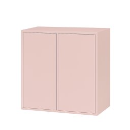 Dulap de perete Boxie cu 2 uși, 80x80x37 cm, roz