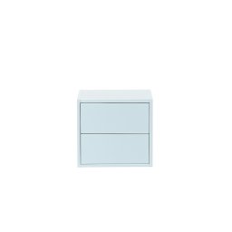 Boxie – dulap de perete cu 2 sertare, 40x40x37 cm, albastru