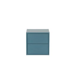 Boxie – dulap de perete cu 2 sertare, 40x40x37 cm, albastru petrol