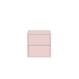 Boxie – dulap de perete cu 2 sertare, 40x40x37 cm, roz