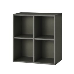 Dulap de perete deschis Boxie 80x80x37 cm, antracit