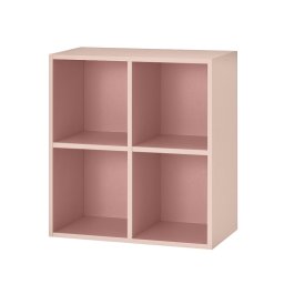Dulap de perete deschis Boxie 80x80x37 cm, roz