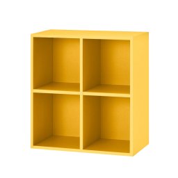 Dulap de perete deschis Boxie 80x80x37 cm, galben