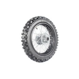 Roata completa cu anvelopa cross cu 125cc, dimensiuni 80 100-12 , culoare negru