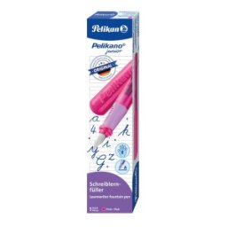 Stilou Pelikano Junior, Penita A, Grip Ergonomic, pentru Dreptaci, Roz, in Cutie de Carton