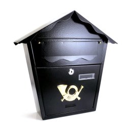 Cutie postala, neagra, 37x10x37 cm, Romantic GartenVIP DiyLine