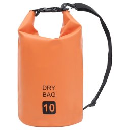 Rucsac impermeabil, portocaliu, 10 L, PVC GartenMobel Dekor