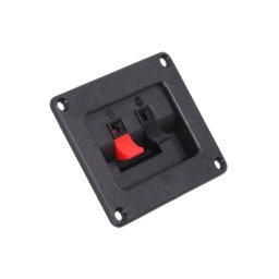 Conector boxa dreptunghiular cu 2 contacte, montare pe panou