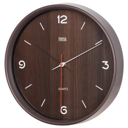 Ceas de perete Teesa 30 cm cu mecanism quartz, cadran închis si cifre clare