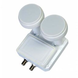 Convertor LNB monobloc twin 0,5 dB pentru 2 receptoare satelit