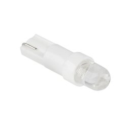 Bec LED auto T5 12V alb pentru bord, soclu W2x4,6D, 1 LED