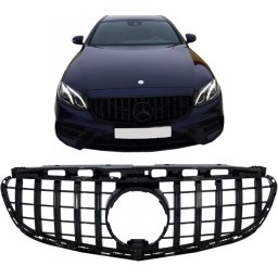 Grila centrala Mercedes E-Class W212/S212 Facelift GT-R Panamericana negru lucios