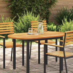 Placa de masa Ulei Natural 120 x 70 x 2 cm Lemn Solid de Acacia GartenMobel Dekor