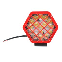 Lampa proiector LED spot 48W, 16 LED-uri, 10-80V, grilaj rosu, Breckner