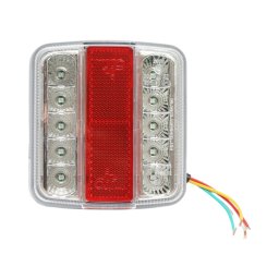 Lampa spate LED 12/24V cu iluminare numar, 104x95x36 mm, IP67