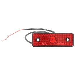 Lampa laterala de gabarit rosie 24V cu 3 LED pentru camion