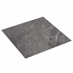 Placi de pardoseala autoadezive 30,5 x 30,5 cm 20 pcs PVC Negru GartenMobel Dekor