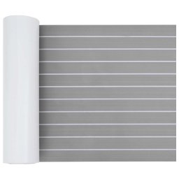 Covor pentru Barci Dungi Gri deschis si alb. 240 x 60 cm EVA GartenMobel Dekor