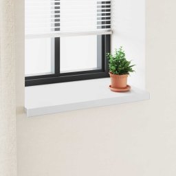 Prag de fereastra din PVC alb 80x50x4,5 cm, rezistent la apa