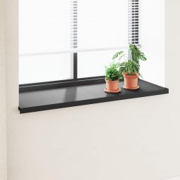 Pervaz de fereastra din PVC negru 160 x 50 cm, rezistent la apa