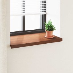 Pervaz de fereastra din PVC maro 60 x 50 x 4,5 cm, rezistent la apa