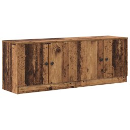 Dulap de pat 2 pcs Lemn vechi 66 x 35 x 48 cm Lemn prelucrat GartenMobel Dekor