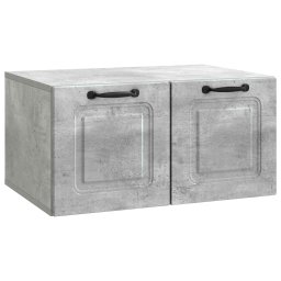 Oglinda TV montata pe perete Gri Beton 59,5 x 41 x 30 cm GartenMobel Dekor