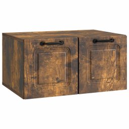 Oglinda TV montata pe perete Stejar fumuriu 59,5 x 41 x 30 cm GartenMobel Dekor