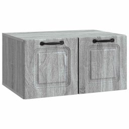 Oglinda TV montata pe perete Sonoma gri 59,5 x 41 x 30 cm GartenMobel Dekor