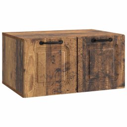 Oglinda TV montata pe perete Lemn vechi 59,5 x 41 x 30 cm GartenMobel Dekor