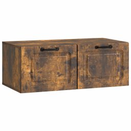 Oglinda TV montata pe perete Stejar fumuriu 78,5 x 41 x 30 cm GartenMobel Dekor