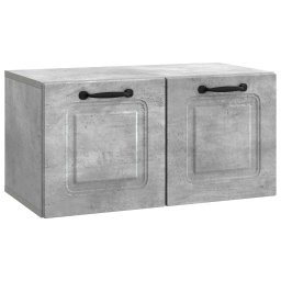 Oglinda TV montata pe perete Gri Beton 59,5 x 31 x 30 cm GartenMobel Dekor
