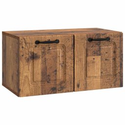 Oglinda TV montata pe perete Lemn vechi 59,5 x 31 x 30 cm GartenMobel Dekor