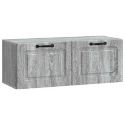 Oglinda TV montata pe perete Sonoma gri 78,5 x 31 x 30 cm GartenMobel Dekor