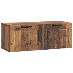 Oglinda TV montata pe perete Lemn vechi 78,5 x 31 x 30 cm GartenMobel Dekor