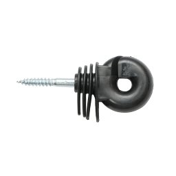 Izolator inelar compact pentru gard electric, negru, 5,9 mm, Breckner