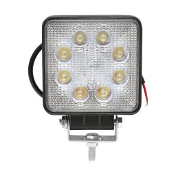 Lampa LED auto patrata 24W, 8 LED-uri, 10-60V, unghi 60°