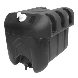 Rezervor apa 50L cu robinet si dozator sapun 250 ml, negru