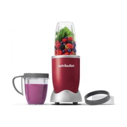 Original, 600 W, 1 viteza, cupa 0.5l, cupa inalta 0.7l, Rosu