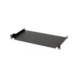 Rack 19" Shelf 1U 200mm, non-vented, black
