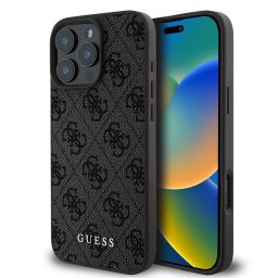 Husa Husa pentru iPhone 16 Pro - Guess Hardcase 4G Classic (GUHCP16LG4GFGR) - Black