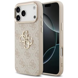 Husa Husa pentru iPhone 17 Pro Max - Guess Hardcase Big 4G Classic Logo (GUHCP17X4GMGCPI) - Pink