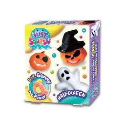 Set creativ Strigo JUST SQUISH „CREATI-VA PROPRIILE FIGURINE DIN SILICON” HALLOWEEN