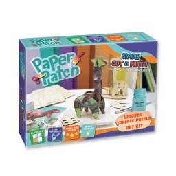 Set creativ Strigo ,,PAPER PATCH’ PUZZLE GIRAFE DIN LEMN