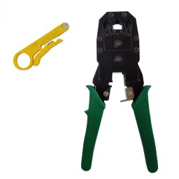 CLESTE sertizare conectori RJ45, SPACER, Unealta dezizolare cablu si punch, functii: sertizare mufe, RJ45, RJ0, RJ11, taiere cablu. SPNT-CRIMPER-2