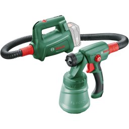 Pistoale de vopsit Pistol de Vopsit pe acumulator18 V, 800 ml capacitate rezervor, curea umar, perie curatare, fara acumulator/incarcator + Starter Kit Bosch Alliance 1600A02625, acumualtor 18V, 2.5 Ah, incarcator, tehnologia Power for all Alliance